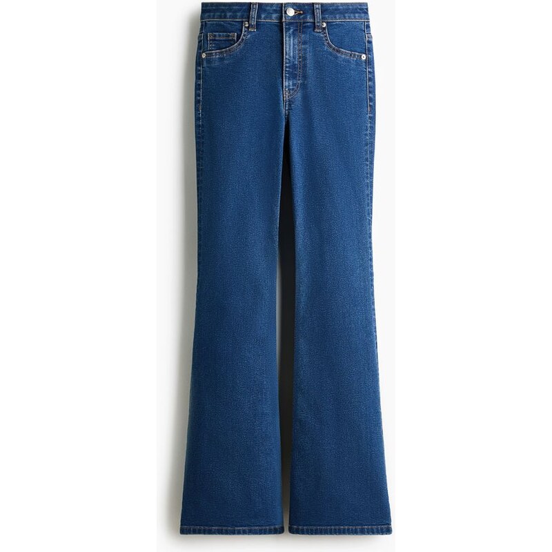 H&M - Flared High Jeans - Denim Blue