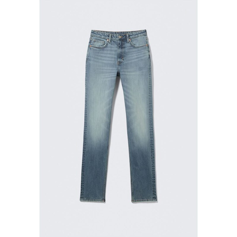 H&M - Vega Curve vysoké slim džíny - modrá 113381653