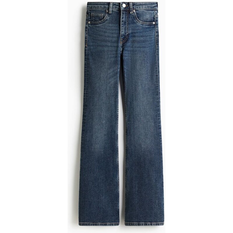 H&M - Flared High Jeans - Denim Blue