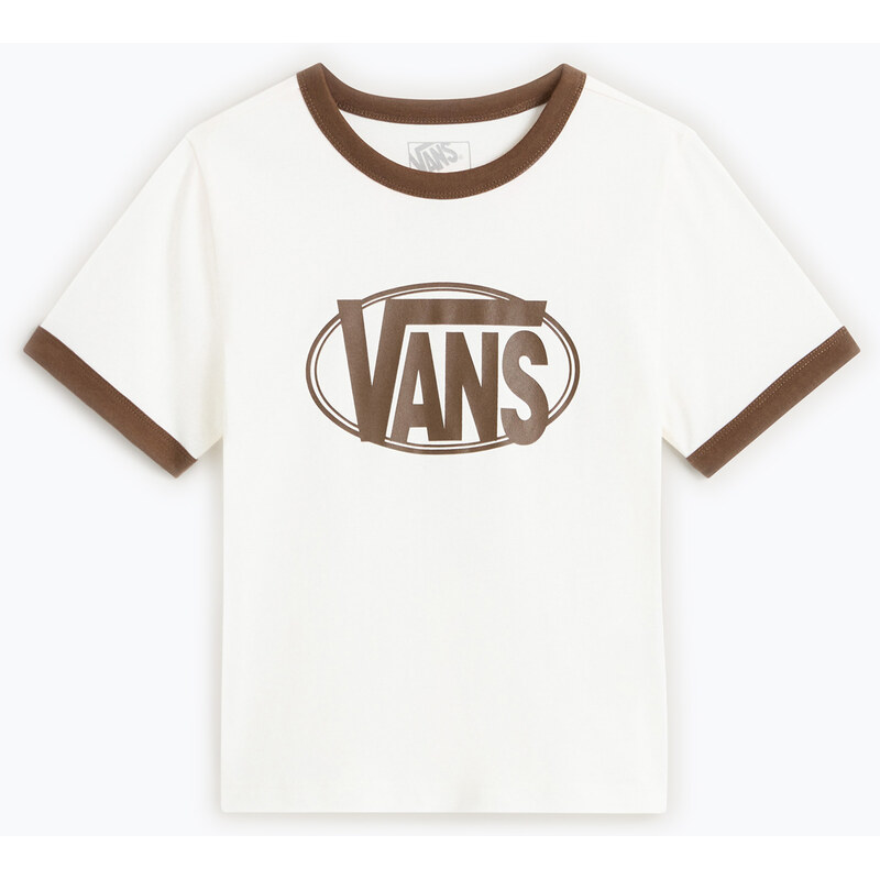 Dámské tričko Vans Center Chest Ringer Tee egret