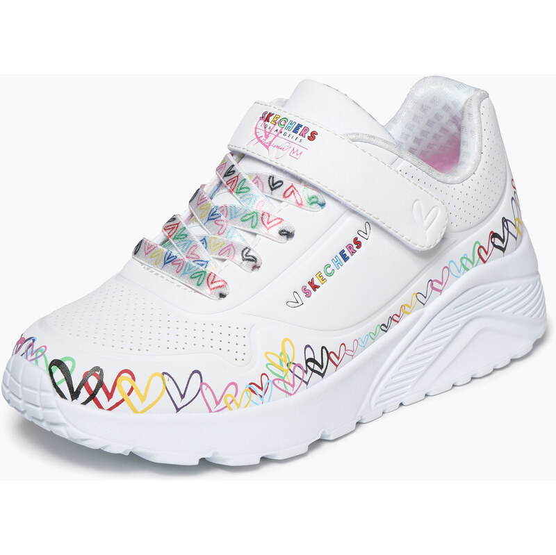 Dětské boty SKECHERS Uno Lite Heart Craze white/multi