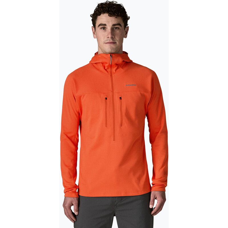 Pánská mikina Patagonia R1 Ultralight Hoody coal orange
