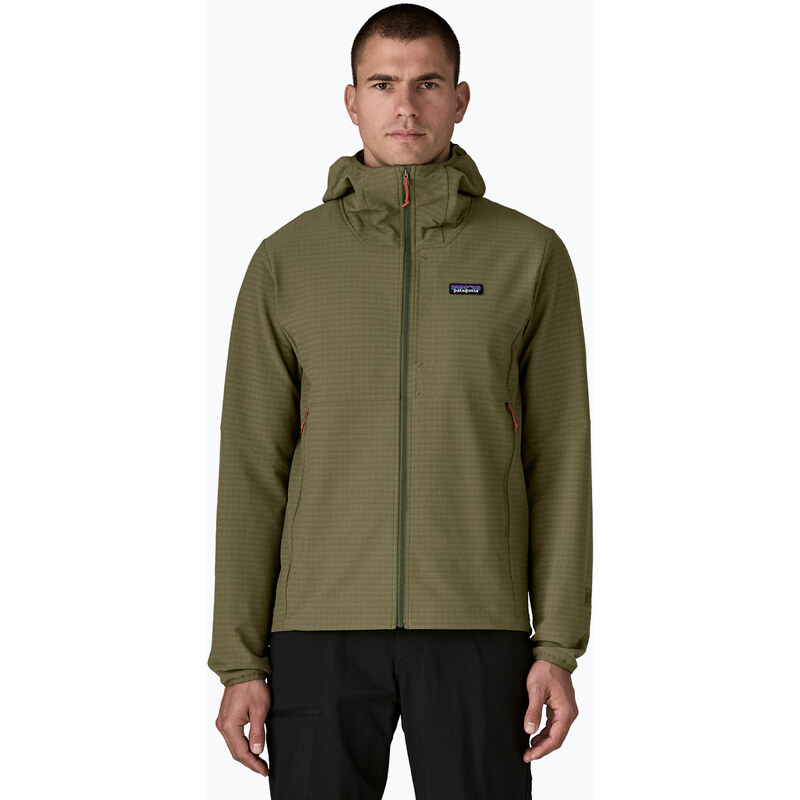 Pánská softshellová bunda Patagonia R1 TechFace Hoody basin