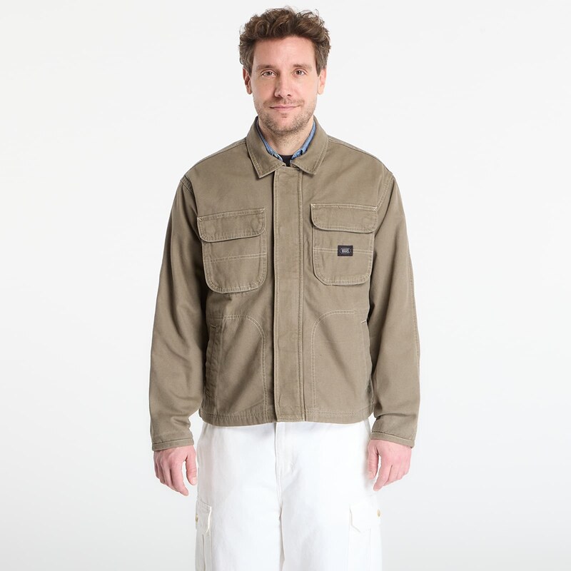 Bunda Vans Umber Pigment Canvas Jacket Aluminum XL