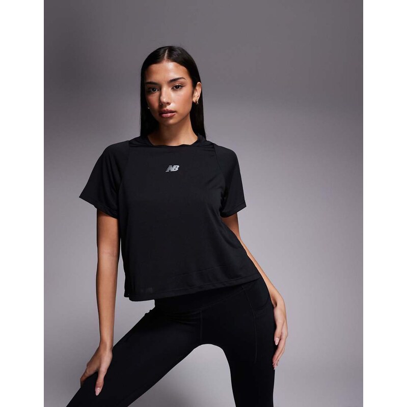 New Balance Infinity Propel t-shirt in black
