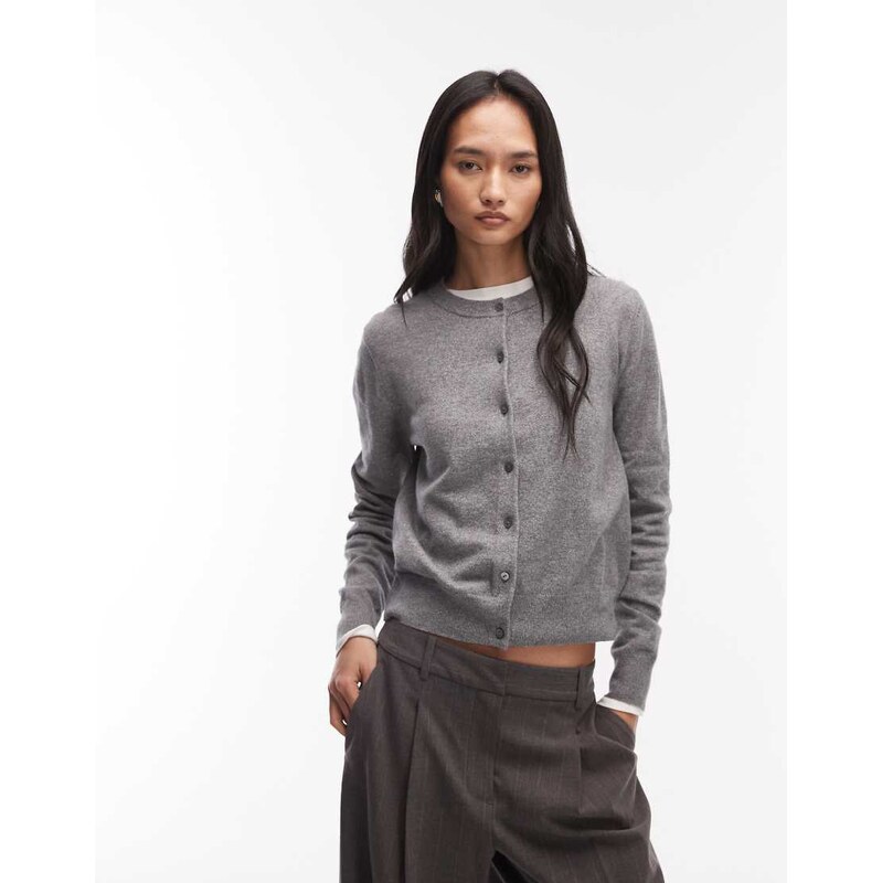 Levis super soft knitted cardigan in grey 113383621