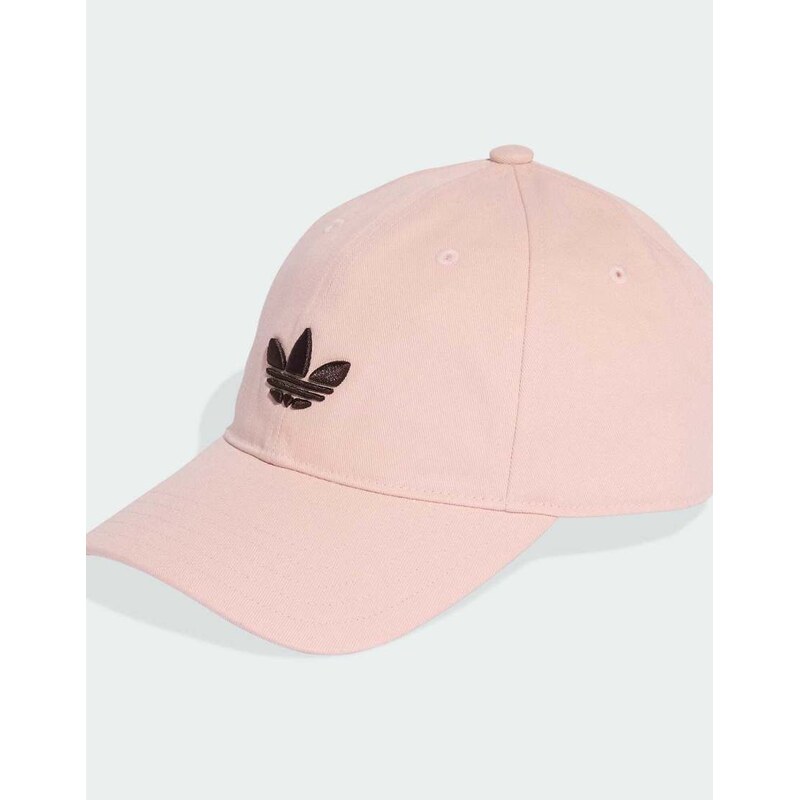adidas Originals Adicolor classic trefoil baseball cap in sandy pink 115505573