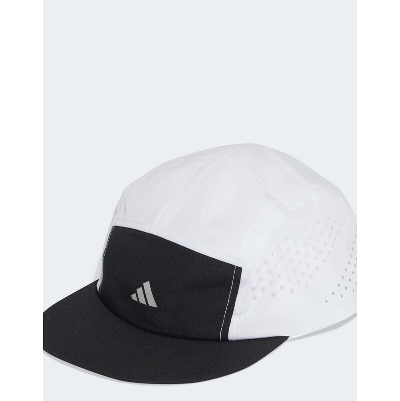 adidas performance Run 5-panel climacool cap in black / white