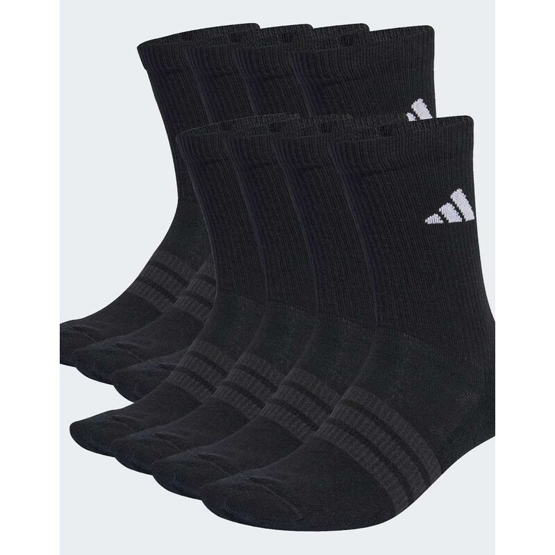 adidas performance Essentials cushioned crew sock 10pp in black