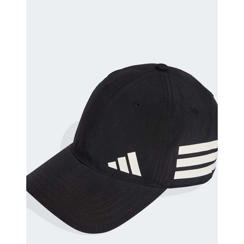 adidas performance 3 stripes training essentials cap in black / white 115505853