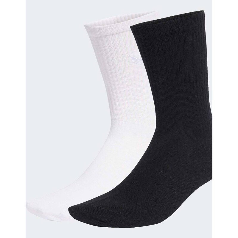 adidas Originals Everyday icons crew socks 2 pairs in white /
