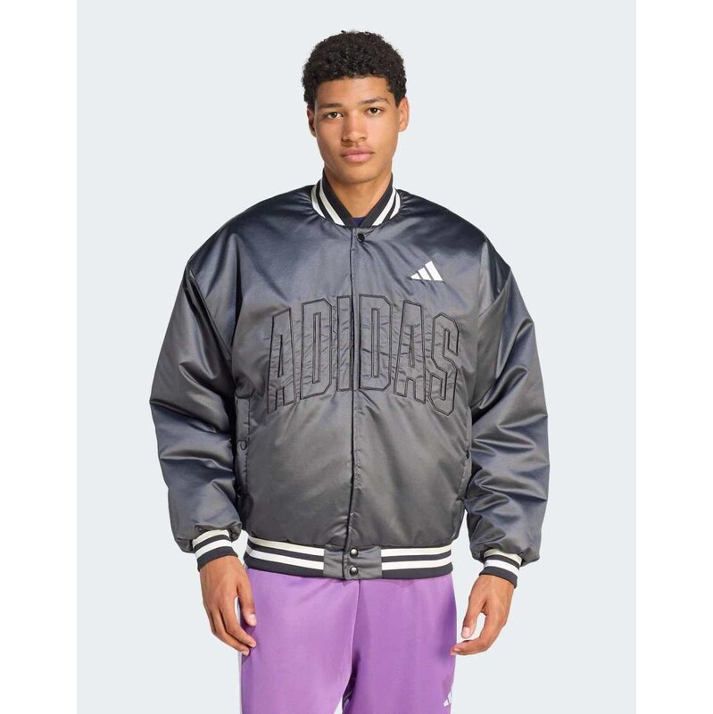 adidas performance Stadium insulated bomber jacket in black 115500362