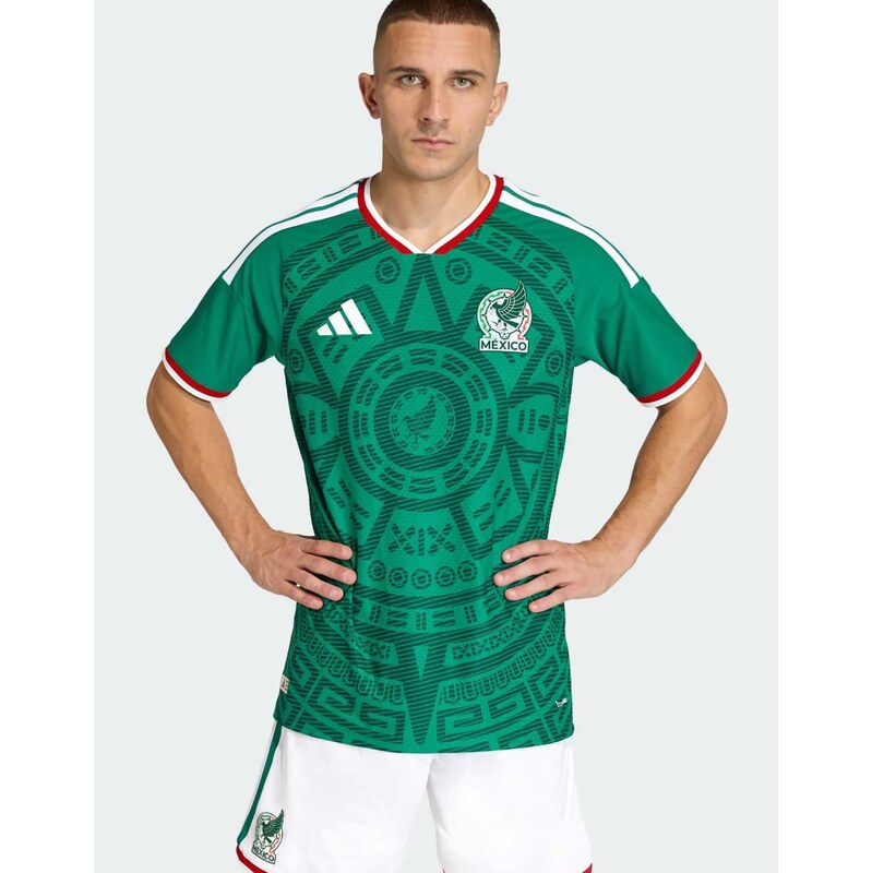 adidas performance Mexico 26 home authentic jersey in bold green