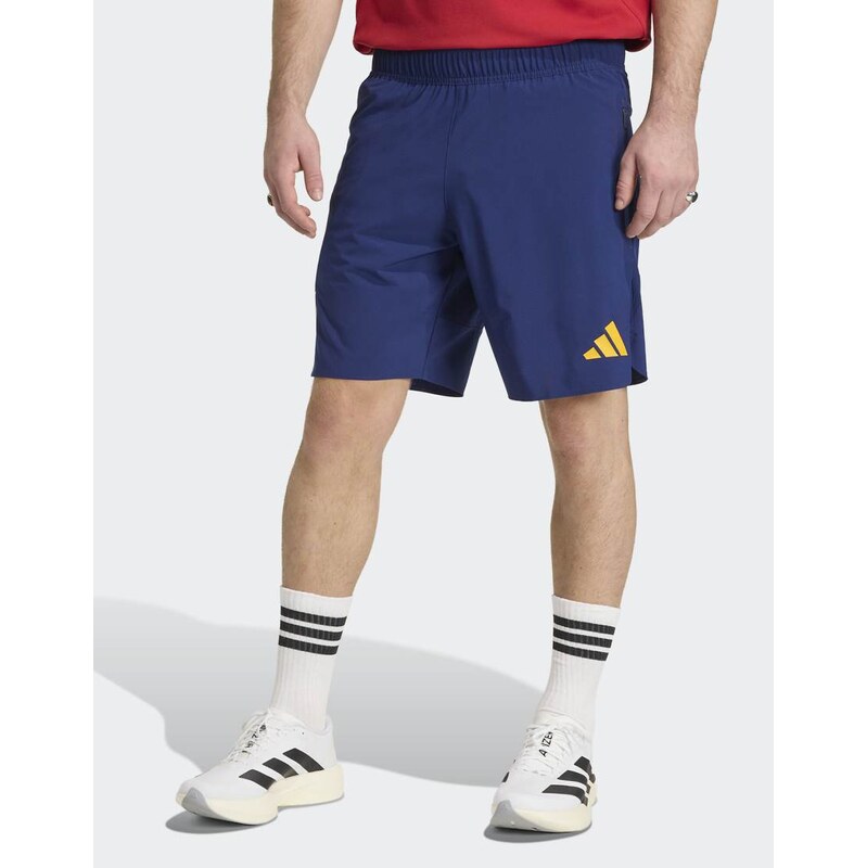adidas performance Spain tiro travel shorts in dark blue