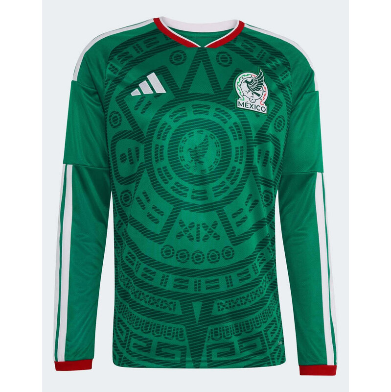 adidas performance Mexico 26 home long sleeve jersey in bold