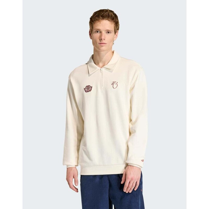 adidas performance Jude bellingham loose half zip sweater in off
