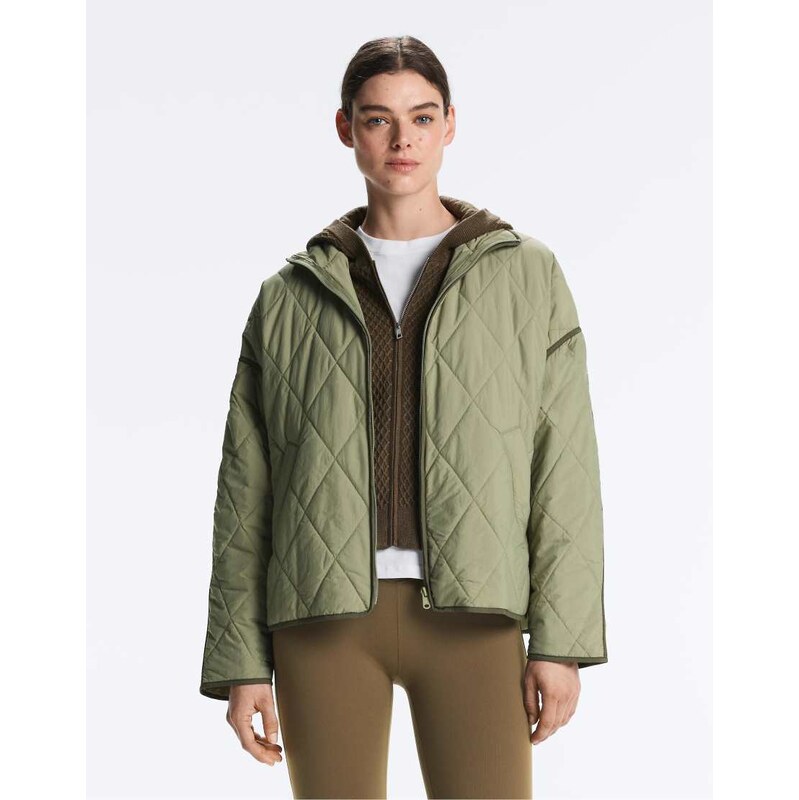 OYSHO Waterrepellent fellex aerogel padded jacket in green 113392620