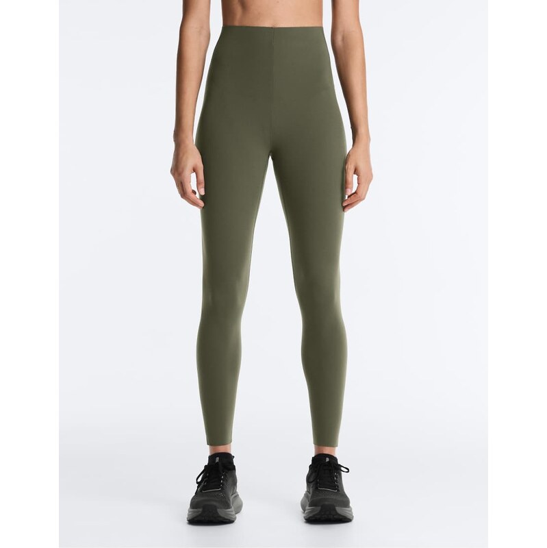 OYSHO Compressive core control ankle-length leggings in khaki-Green 113383799