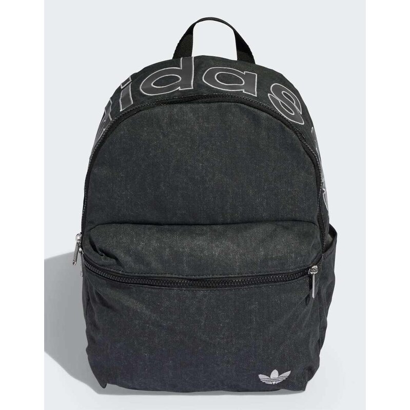 adidas Originals Cl backpack washed effect in black
