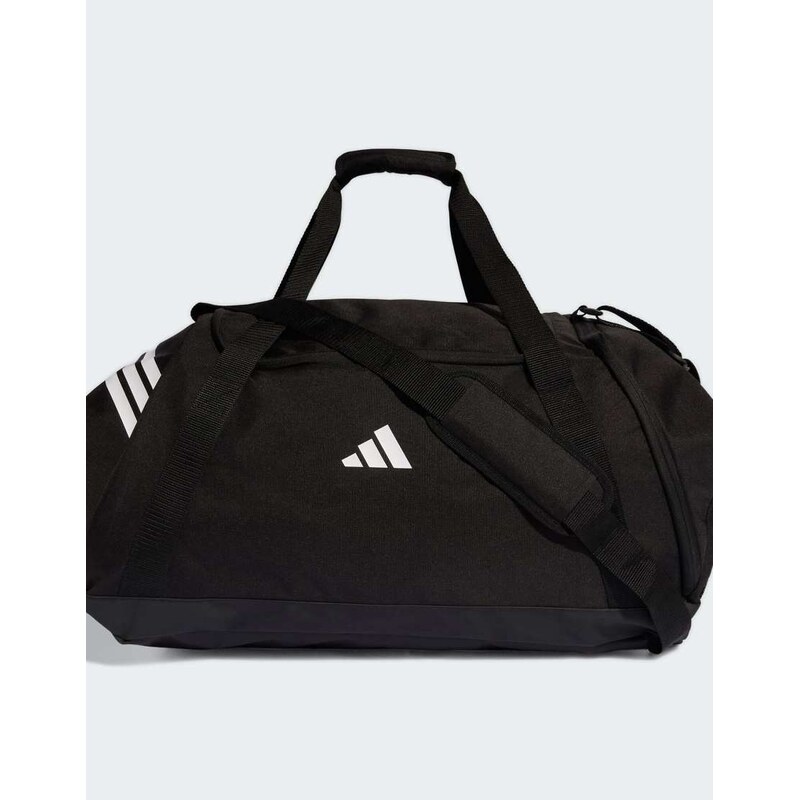 adidas performance Tiro duffle bag large in black / white