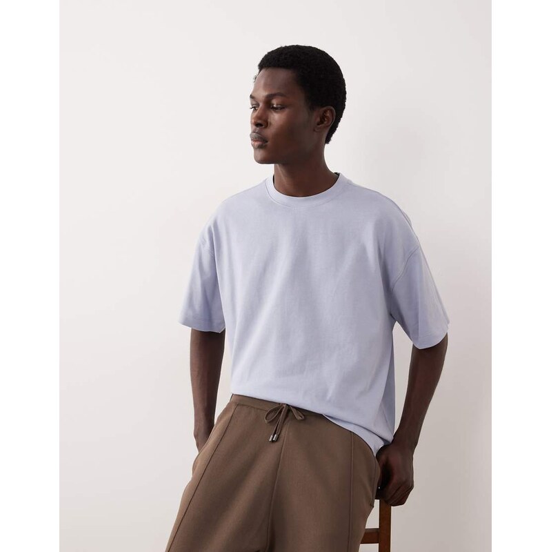 ASOS COLLECTIVE super heavyweight oversized t-shirt in light