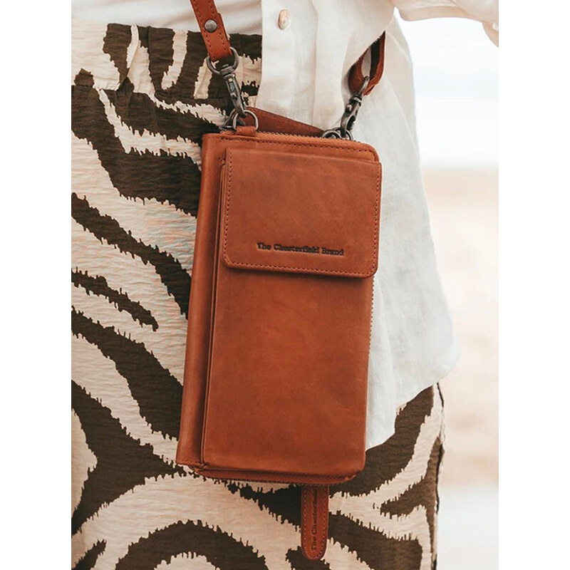 Dámská kožená crossbody kabelka s peněženkou The Chesterfield