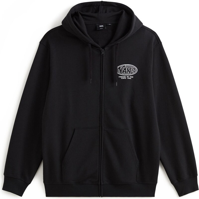 VANS Mikina World Tour černá / bílá