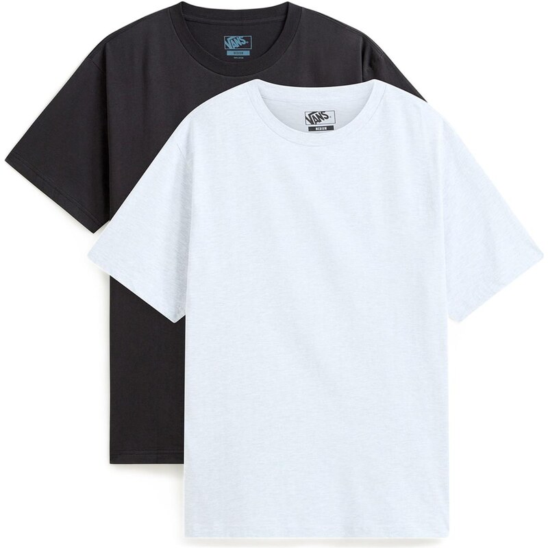 VANS Tričko černá / bílý melír