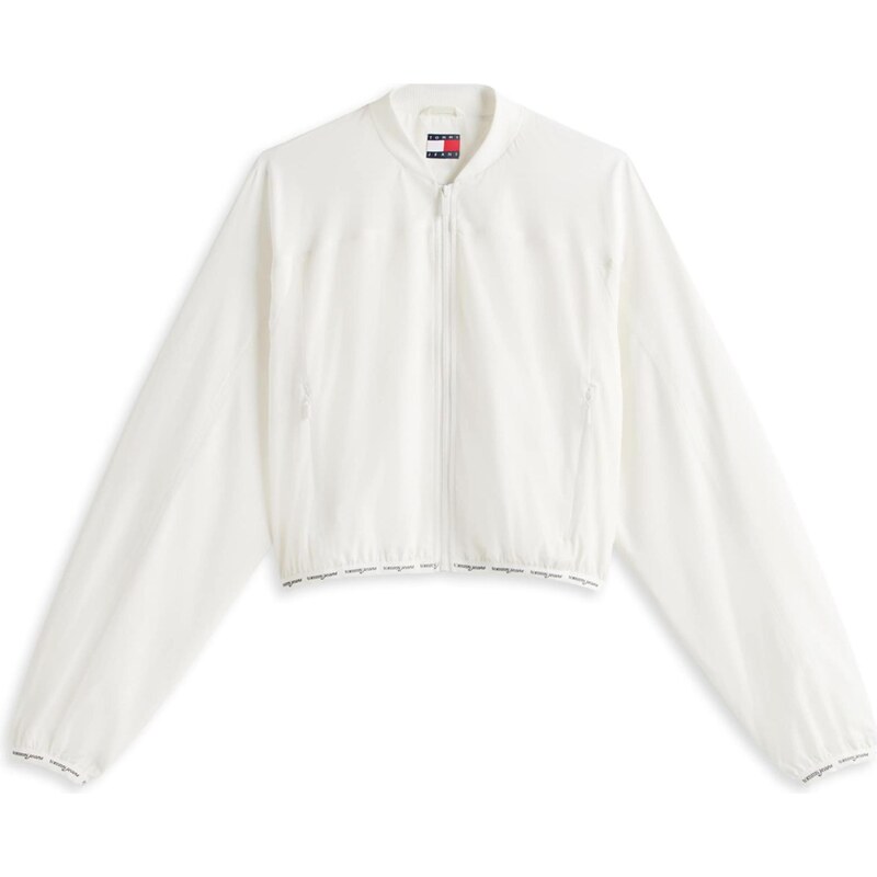 Tommy Jeans Přechodná bunda bílá