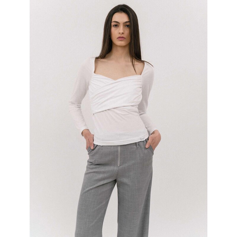 4TAILORS Top bílá 113388505