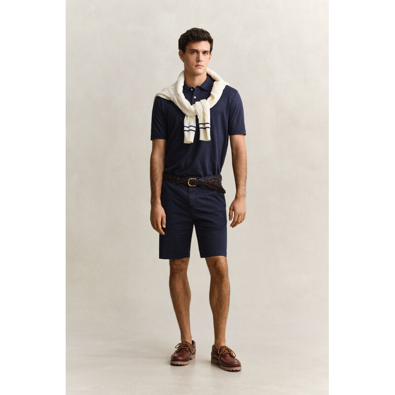 ŠORTKY GANT REG SUNFADED CHINO SHORTS EVENING BLUE