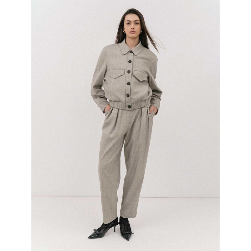 4TAILORS Kalhoty béžová 113388519