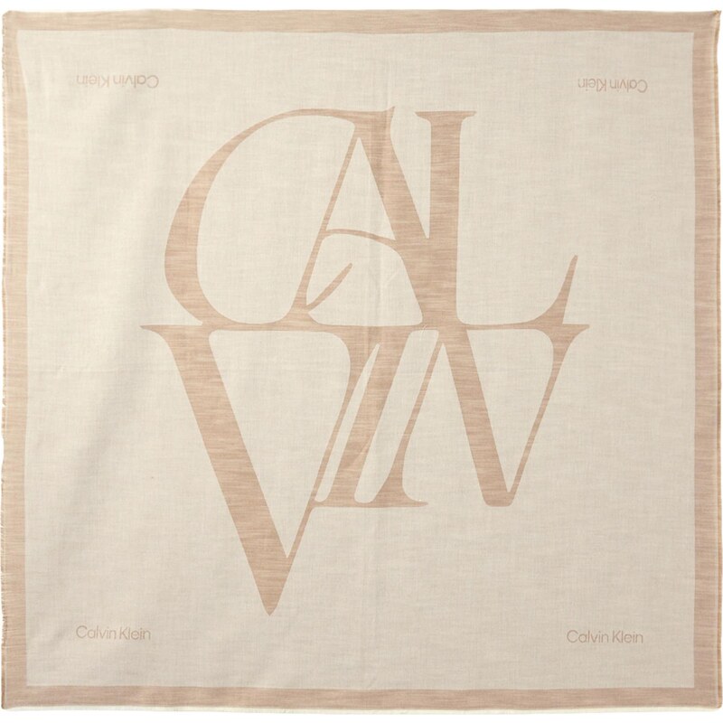 Calvin Klein Šátek cappuccino / mokka 113388810