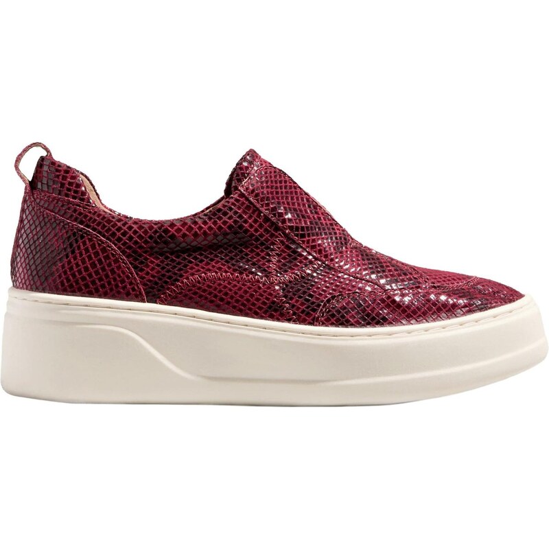Next Slip on boty bordó