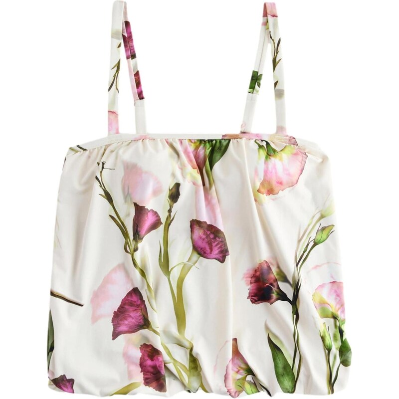 Next Tankiny top zelená / orchidej / růžová / bílá