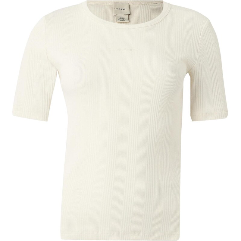 Calvin Klein Tričko barva bílé vlny