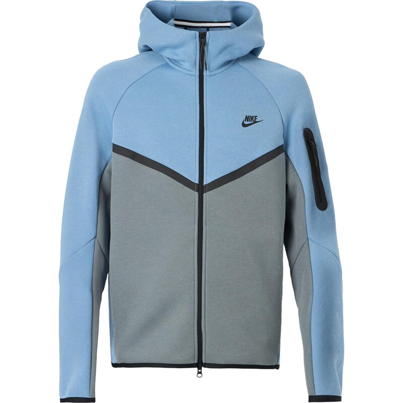 Nike Sportswear Mikina Tech Fleece kouřově modrá / světlemodrá /