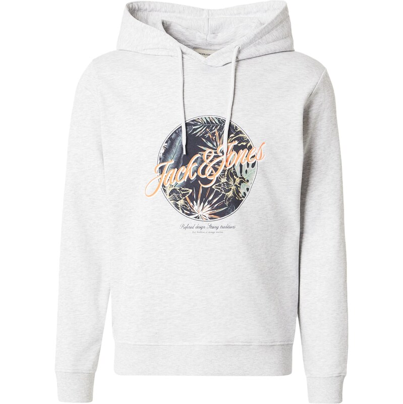 JACK & JONES Mikina JJHONOLULU pastelově zelená / oranžová /