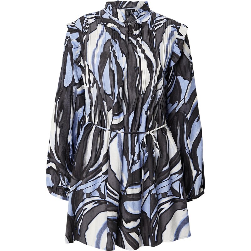 VERO MODA Šaty VMVERA VIOLET chladná modrá / světlemodrá / bílá