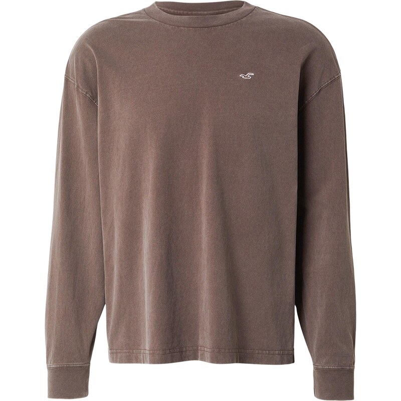 HOLLISTER Tričko mokka