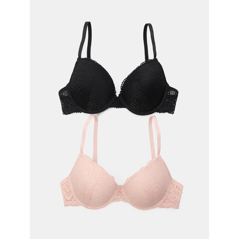 Sinsay - Krajkové push-up podprsenky 2-pack - vícebarevná 113640066