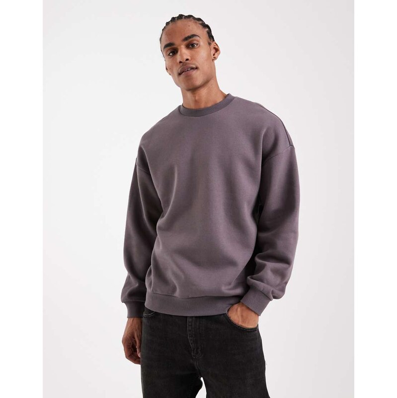 ONLY & SONS oversized sweatshirt in deep grey