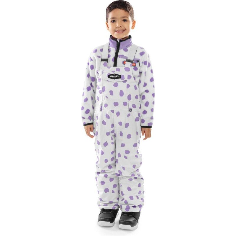SIROKO Chlapecké snowboardové kalhoty s kšandami KB1 Polka