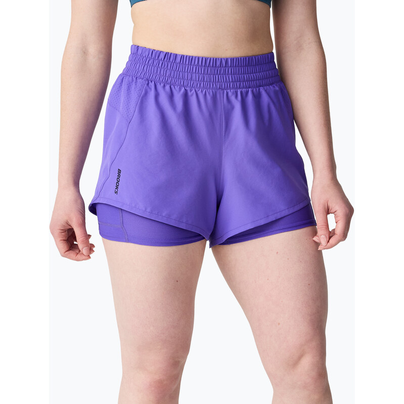 Dámské běžecké šortky Brooks Dash 2in1 violet
