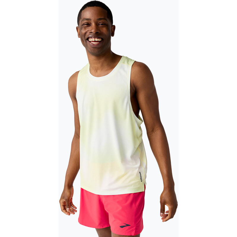 Pánské běžecké tričko Brooks Dash Singlet Printed Sleeveless