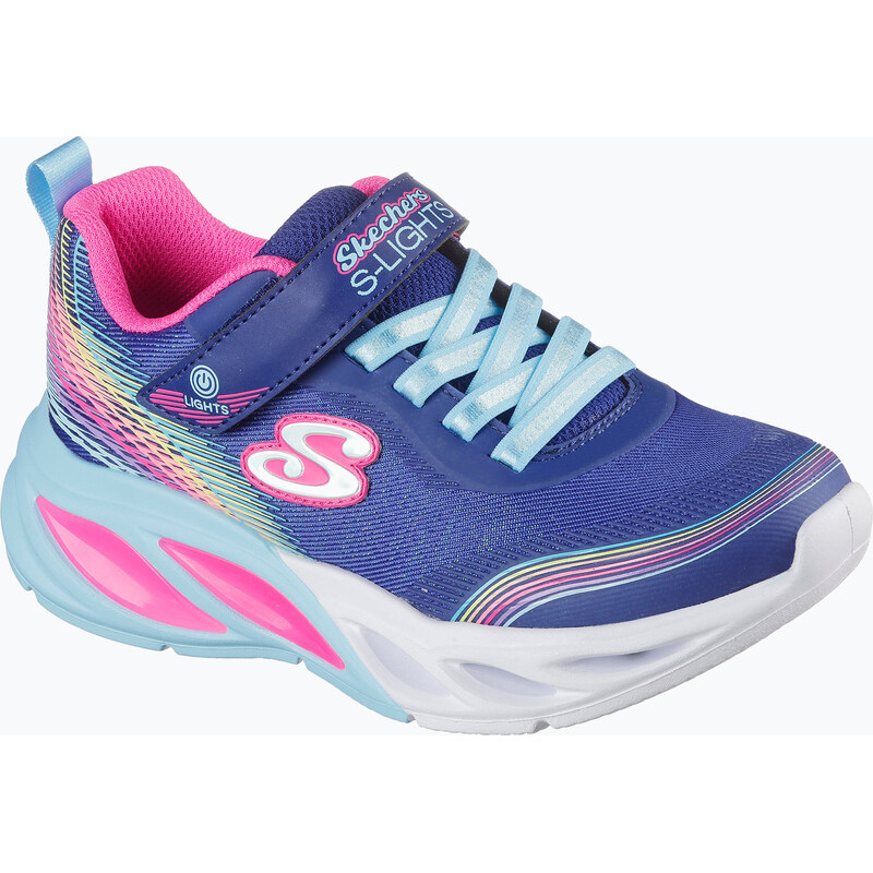 Dětské boty SKECHERS Cosmic Glow Rainbow Beam blue