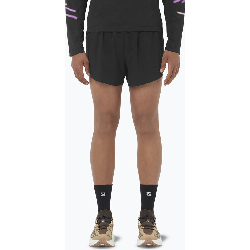 Pánské běžecké šortky Salomon Aero SPLT 3 deep black