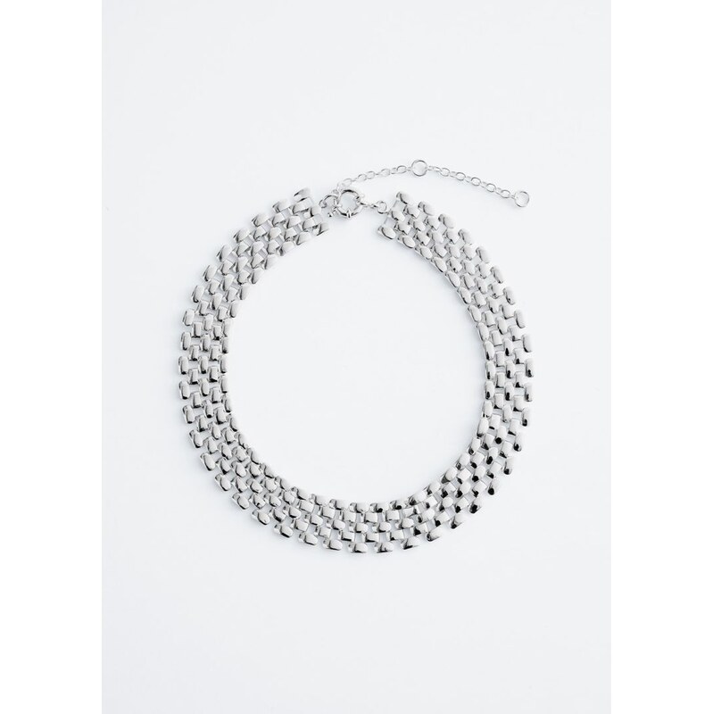 H&M - Řetízkový choker náhrdelník - stříbrná 113401226
