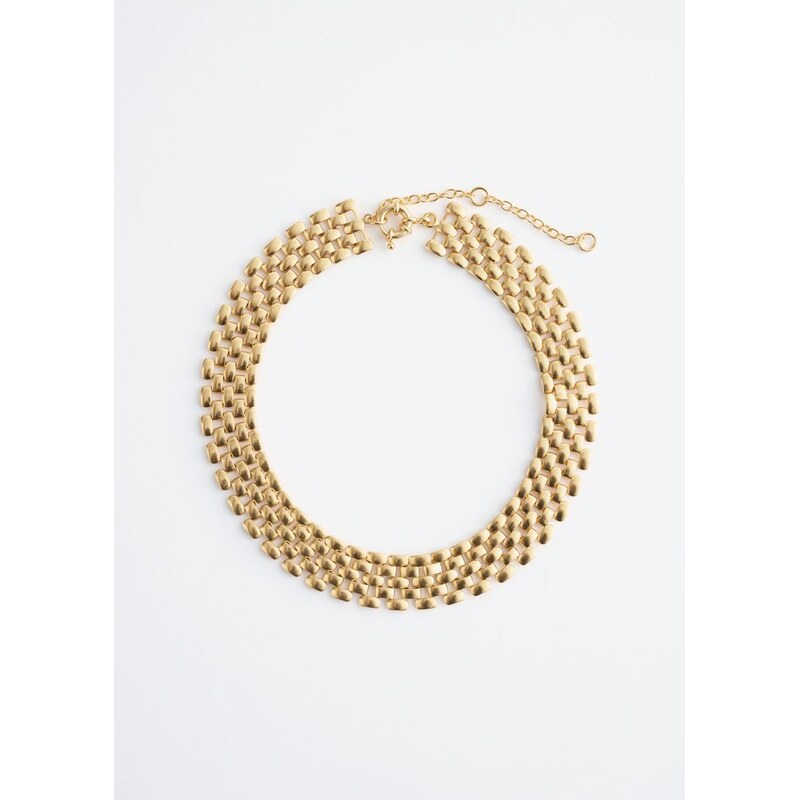 H&M - Řetízkový choker náhrdelník - zlatá 113401225