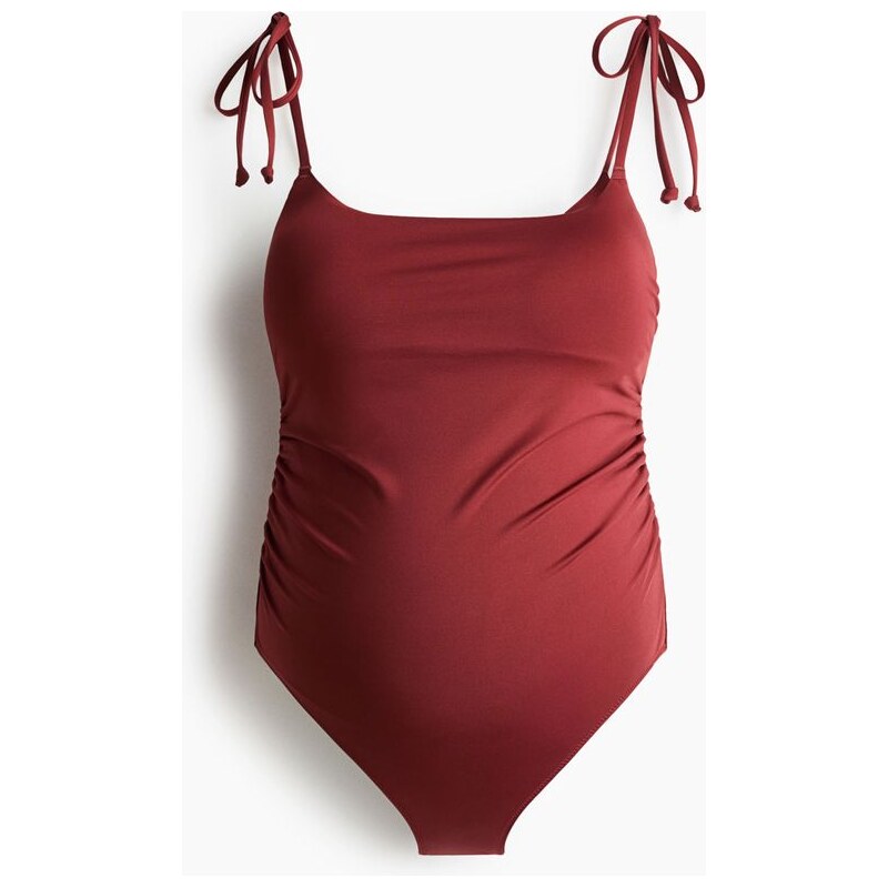 H&M - MAMA Plavkys vyztuženými košíčky - Tmavě Červená